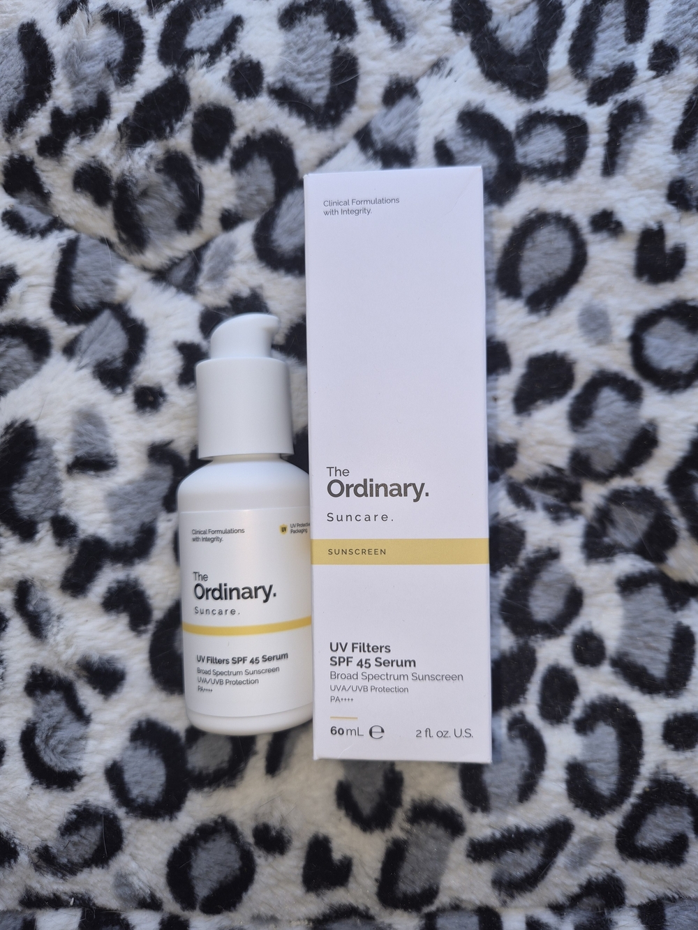 The Ordinary Suncare SPF 45 Serum — White and Yellow Packaging